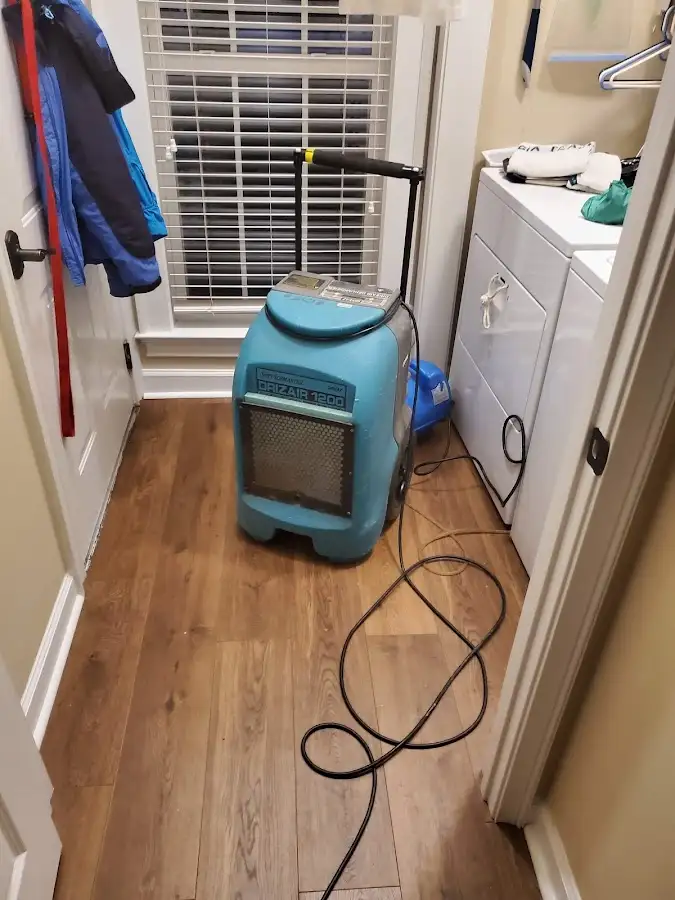 Commercial dehumidifier deployed for Flood Damage Cleanup in Boiling Springs